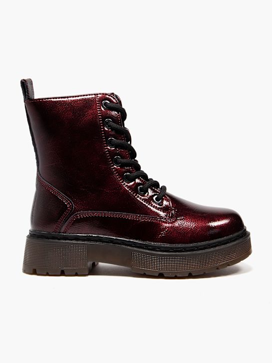 graceland Čipke-up boot burgundija deichmann