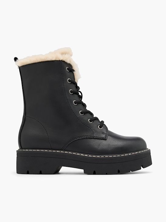 graceland Čipke-up boot black deichmann