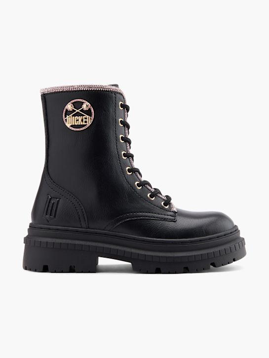 zlobne Čipke-up boot black deichmann