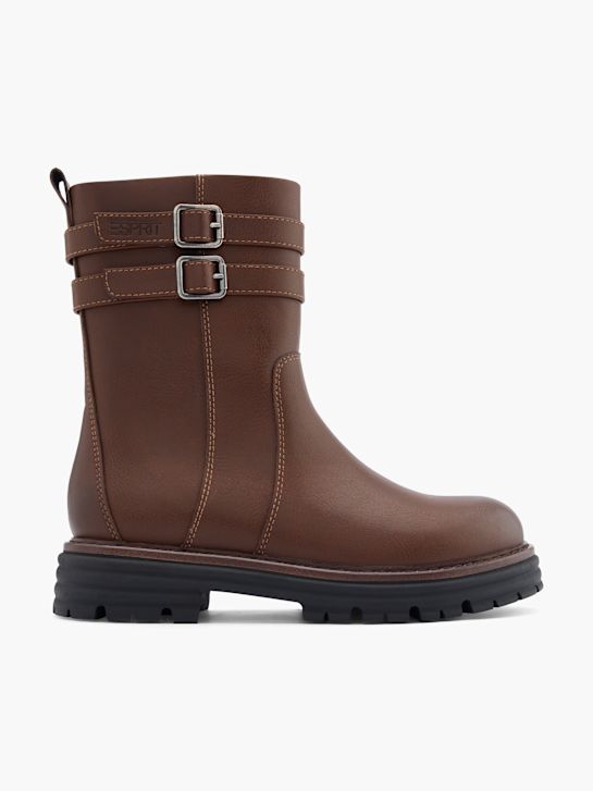 esprit kolena visoko boot brown deichmann