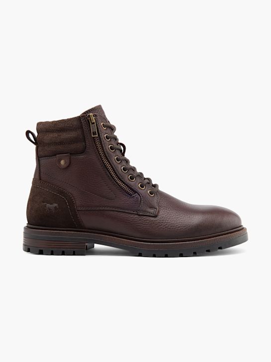 mustang Čipke-up boot brown deichmann