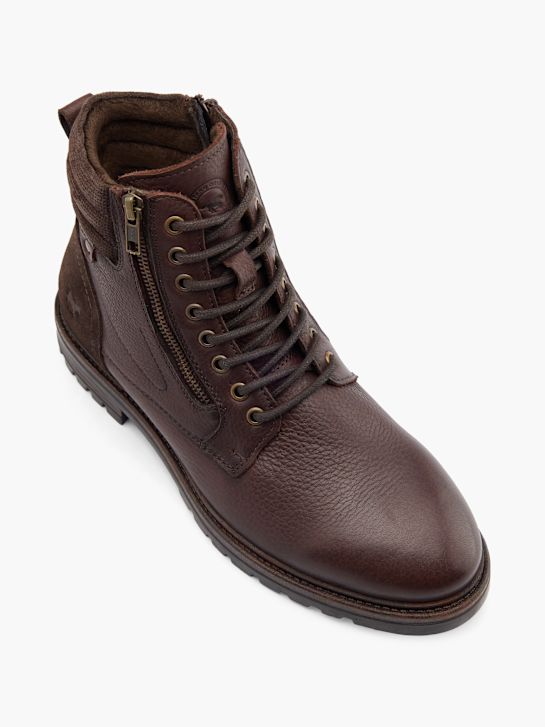 mustang Čipke-up boot brown deichmann