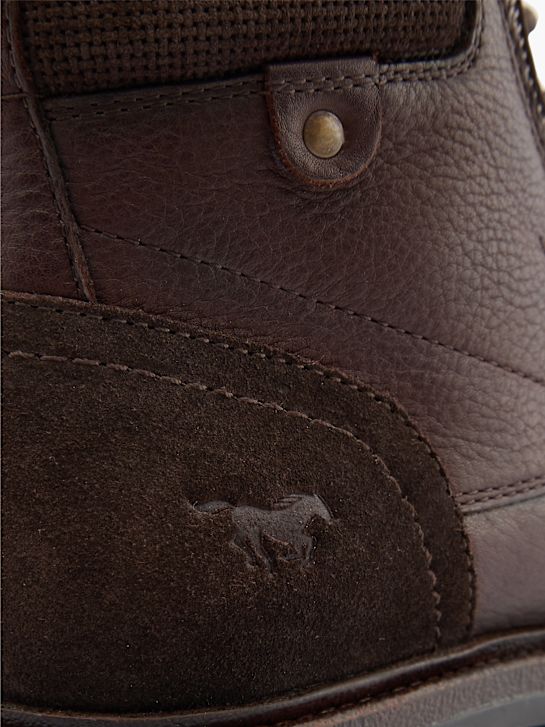 mustang Čipke-up boot brown deichmann