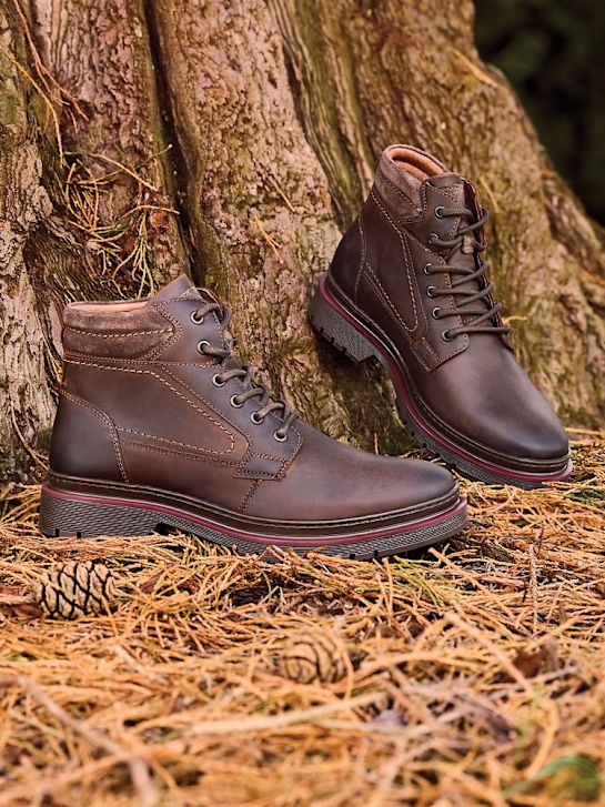 sem Čevelj Čipke-up boot brown deichmann
