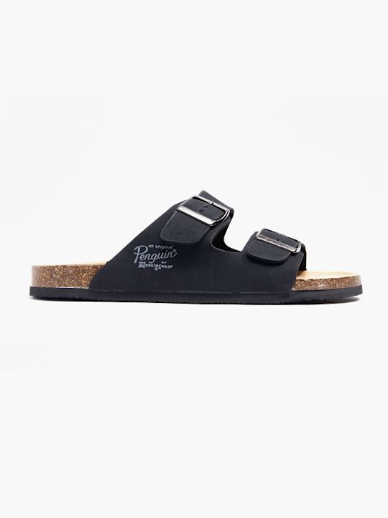 original pingvin footbed sandali black deichmann