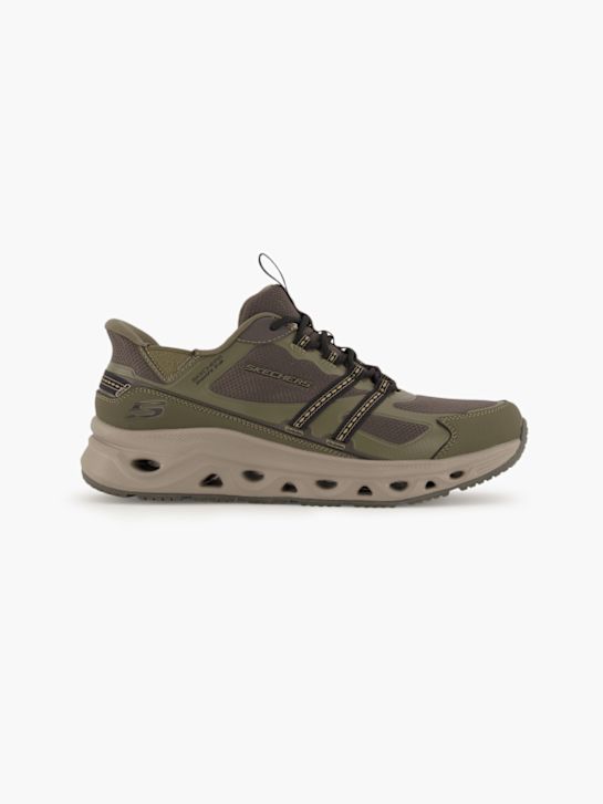 skechers swift fit slip-on trener oljčno deichmann