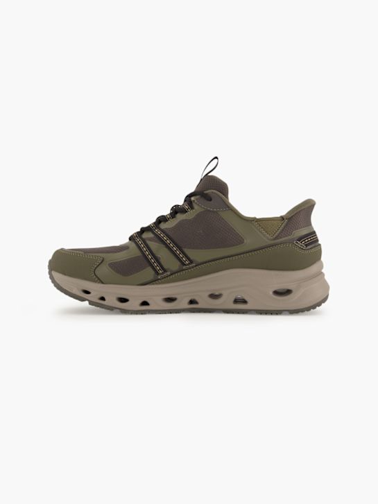 skechers swift fit slip-on trener oljčno deichmann