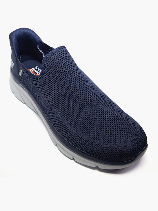 skechers blazine walker swift fit slip-on trener modra deichmann