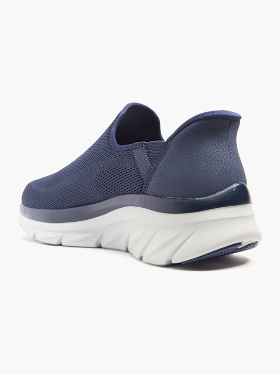 skechers blazine walker swift fit slip-on trener modra deichmann