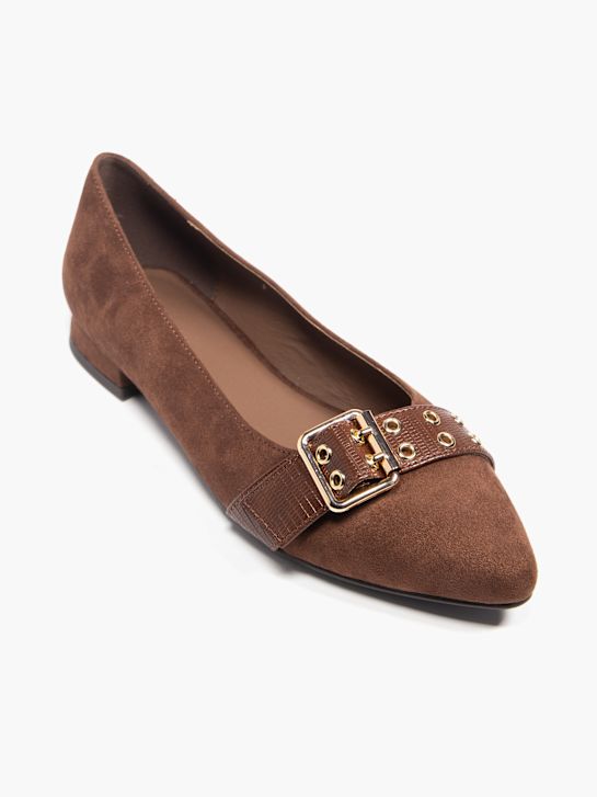 modni brvi balet ravno brown deichmann