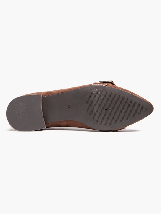modni brvi balet ravno brown deichmann