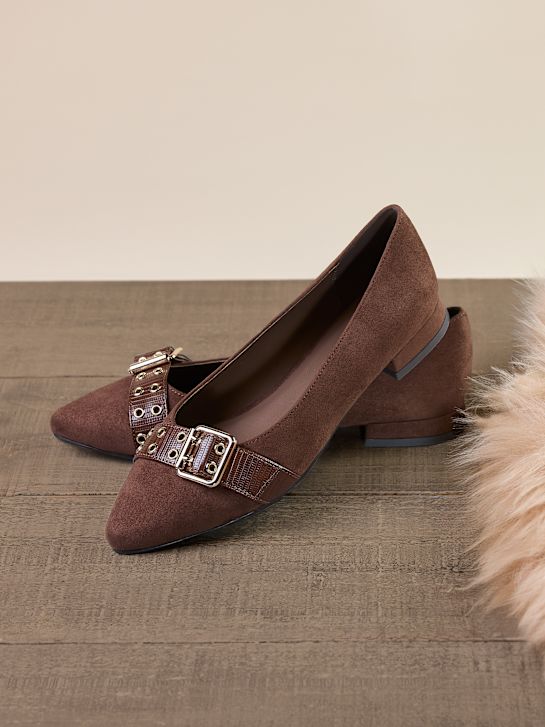 modni brvi balet ravno brown deichmann