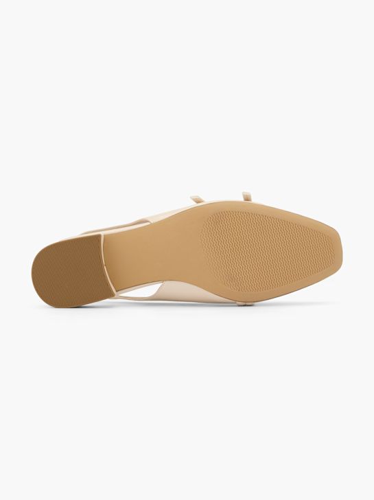 graceland slingback balet ravno bež deichmann