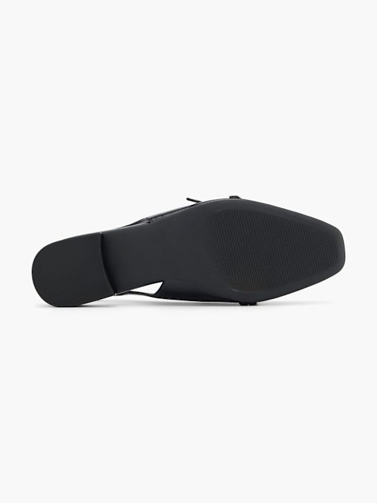 graceland slingback balet ravno black deichmann