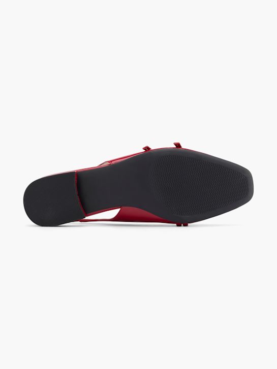 graceland slingback balet ravno rdeča deichmann