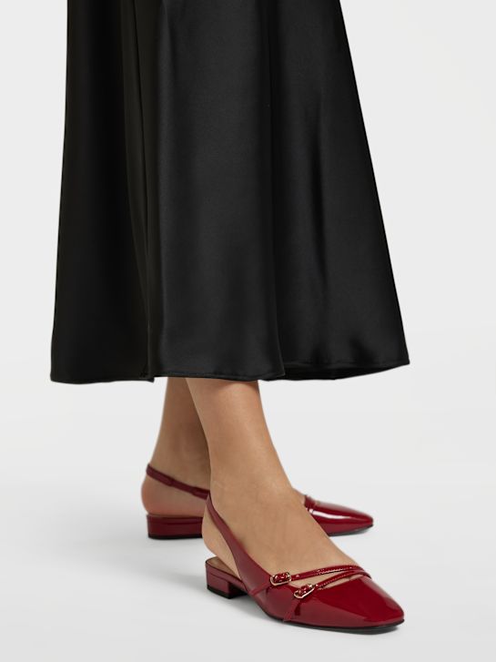 graceland slingback balet ravno rdeča deichmann