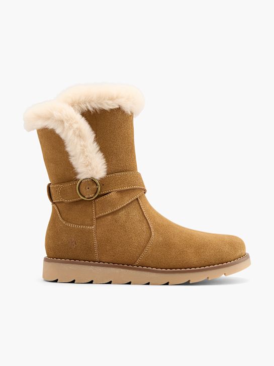 hush puppies kolena visoko boot bež deichmann