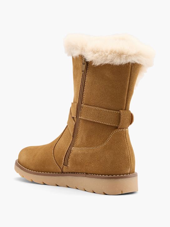 hush puppies kolena visoko boot bež deichmann