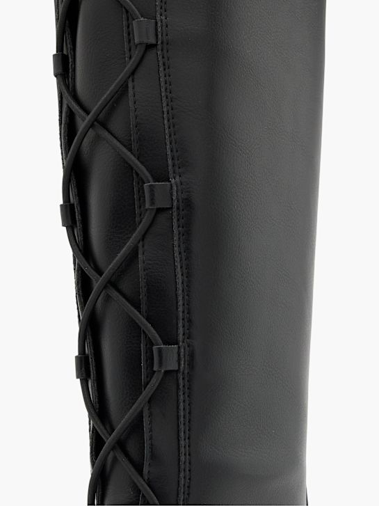graceland kolena visoko boot black deichmann