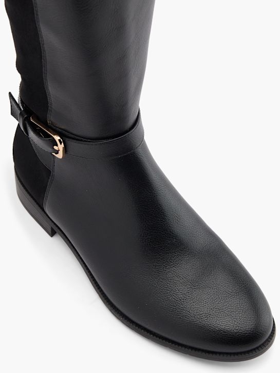 graceland kolena visoko boot black deichmann