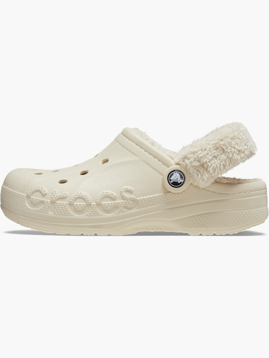 crocs baya obloŽene puh trak zlepi bež deichmann