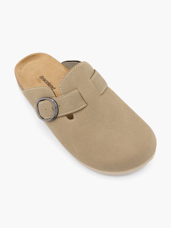 graceland zaprta-nazaj natikači taupe deichmann