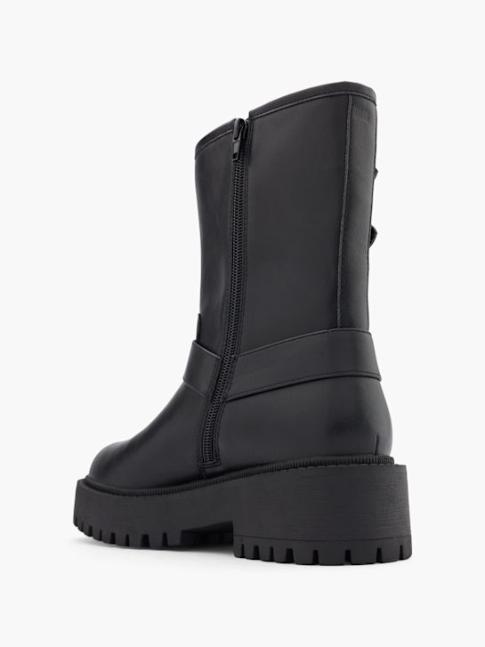 modni brvi biker boot black deichmann