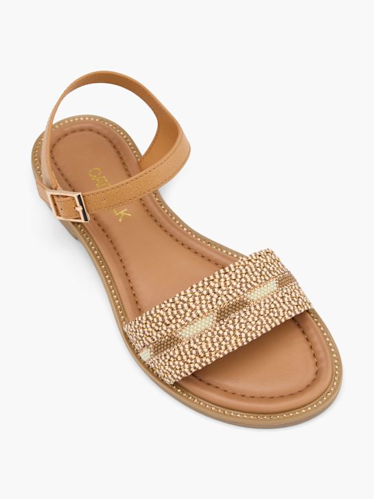 modni brvi sandali rjava deichmann