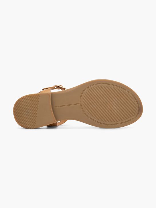 modni brvi sandali rjava deichmann