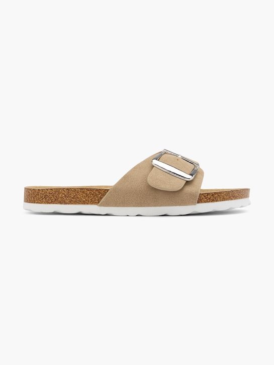 graceland footbed sandali taupe deichmann