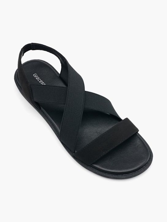 graceland sandali black deichmann