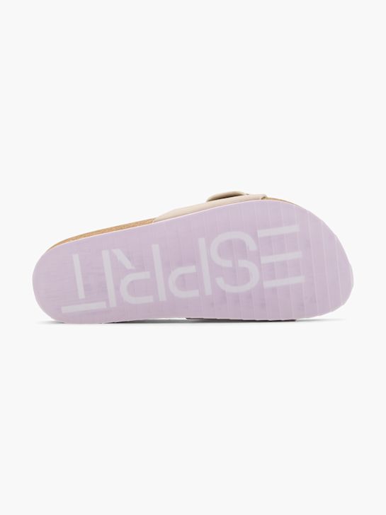 esprit footbed sandali bež deichmann