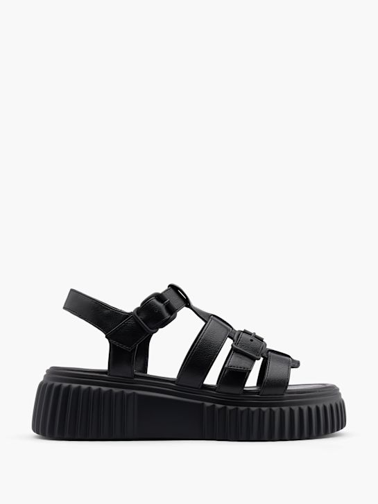 modni brvi sandali black deichmann