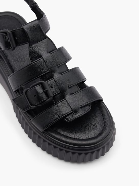 modni brvi sandali black deichmann