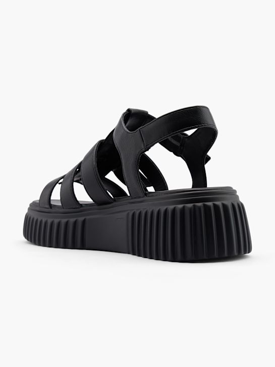 modni brvi sandali black deichmann
