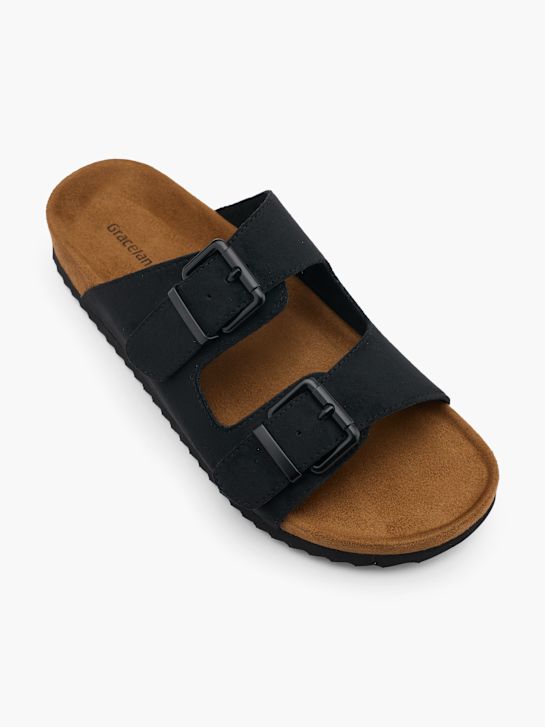 graceland footbed sandali black deichmann