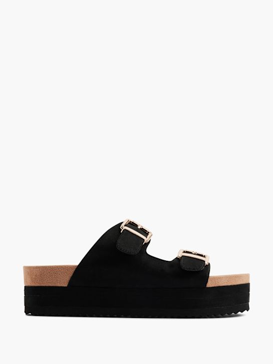 graceland footbed sandali black deichmann