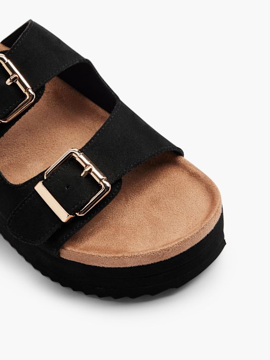 graceland footbed sandali black deichmann