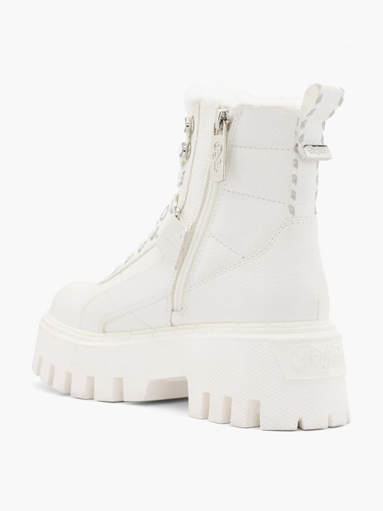 buffalo Čipke-up boot bela deichmann
