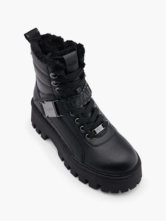 buffalo Čipke-up boot black deichmann