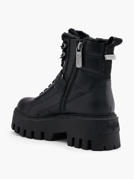 buffalo Čipke-up boot black deichmann