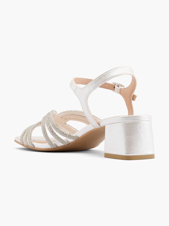 modni brvi nagnila sandali bela deichmann