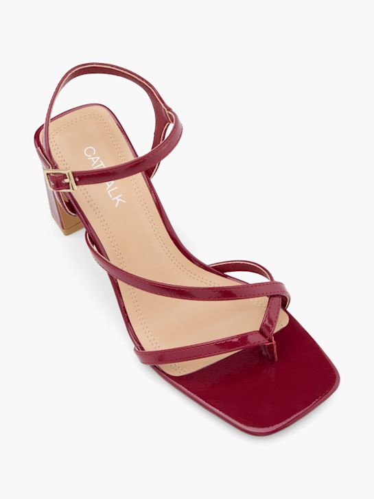 modni brvi nagnila sandali burgundija deichmann