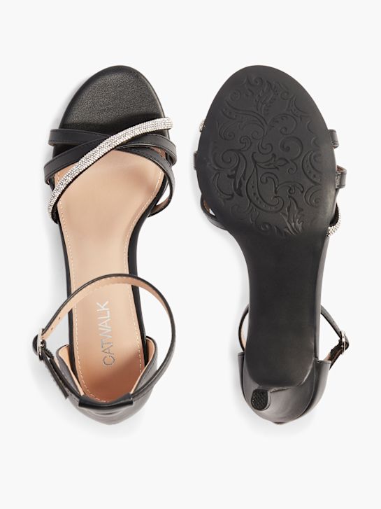 modni brvi nagnila sandali black deichmann