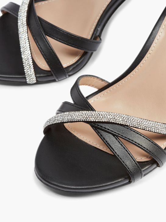 modni brvi nagnila sandali black deichmann