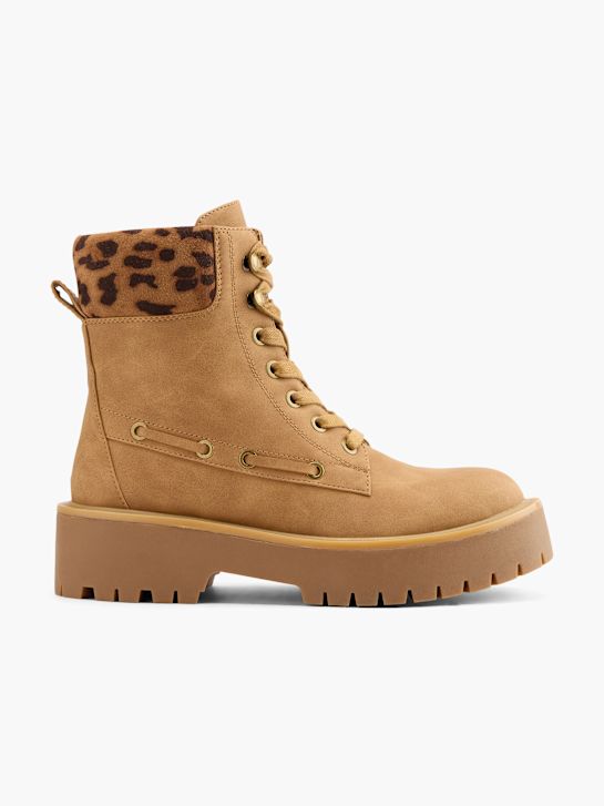 modni brvi Čipke-up boot brown deichmann