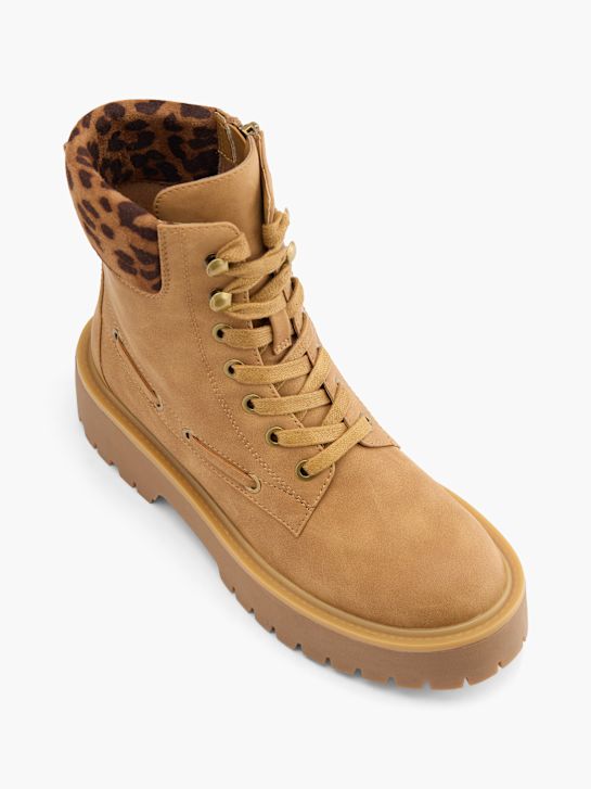 modni brvi Čipke-up boot brown deichmann