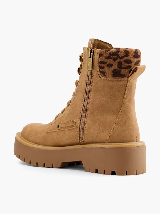 modni brvi Čipke-up boot brown deichmann