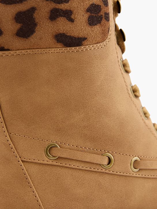 modni brvi Čipke-up boot brown deichmann