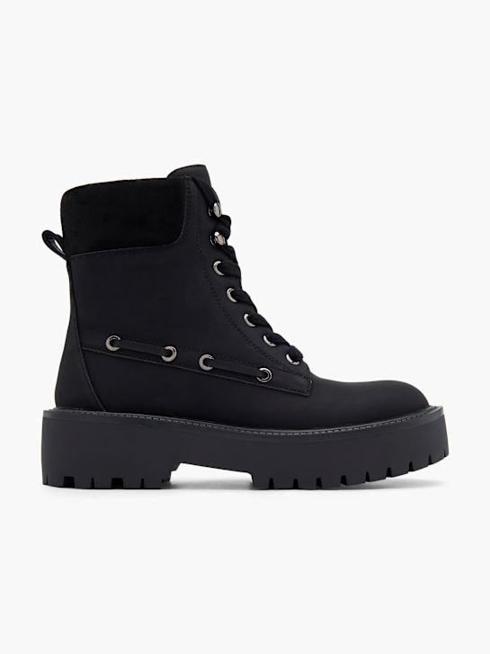 modni brvi Čipke-up boot black deichmann